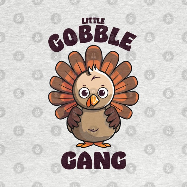 Little Gobble Gang – Turkey Squad Crew Team by Infinitee Shirts